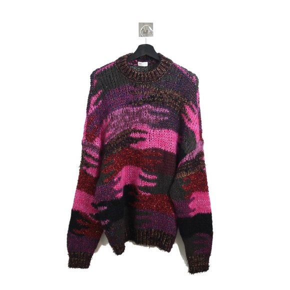 Saint Laurent | Sweaters | Saint Laurent Mohair Wool Sweater Pink | Poshmark